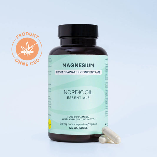 Nordic Oil Magnesium Kapseln Packung mit Zertifikat: Ohne CBD